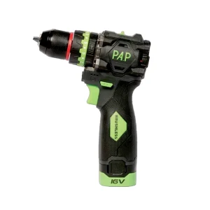 دریل شارژی براشلس پی ای پی ۱۶ ولت لیتیوم ۲ دور ۲ باطری BID-1615