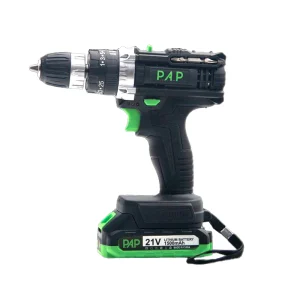دریل شارژی چکشی پی ای پی ۲۱ ولت ۱۵۰۰ میلی آمپر ۲ باطری CID-2126